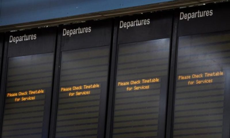 Trains cancelled across the board.