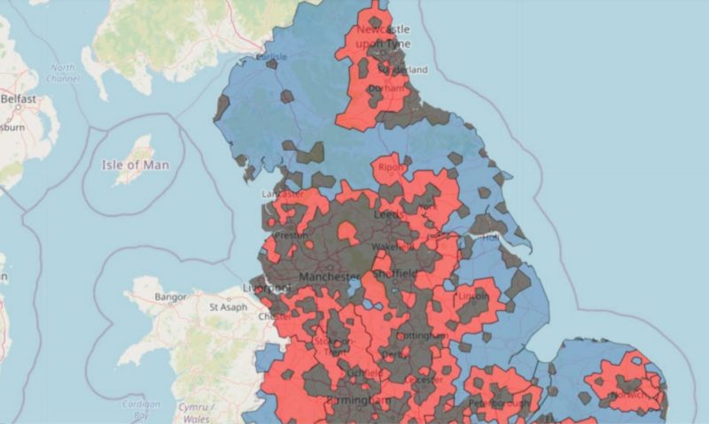 Red Areas: Large Contract procurement areas