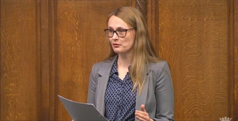 Cat speaking in the House of Commons