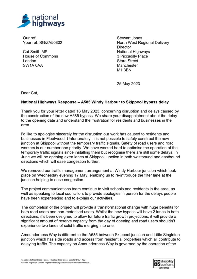 National Highways Confirm Bypass is Over Budget