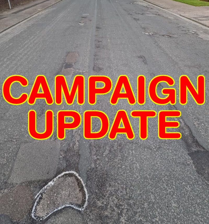 Cat gets 24 potholes scheduled for repair