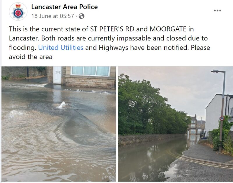 Update from Lancashire Police on 18th June