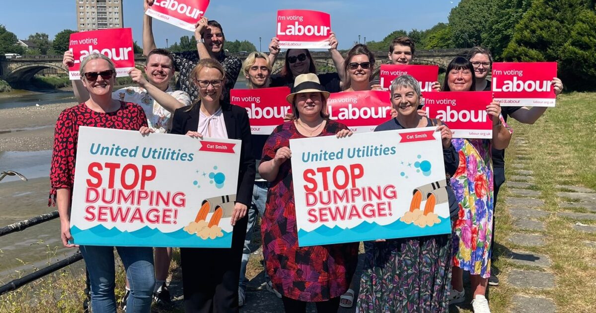 Sign to take action on sewage dumping Cat Smith Cat Smith