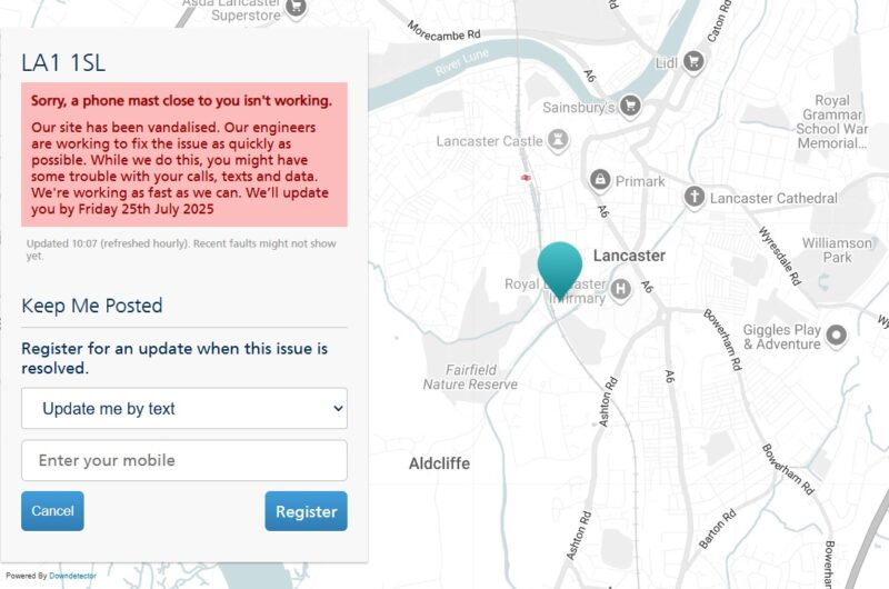 Cat tells O2: Fix Hospital Area and City Centre Mast! - Cat Smith - Cat ...